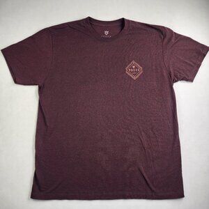 Veece Mens XL Maroon Short Sleeve Graphic Tee T Shirt